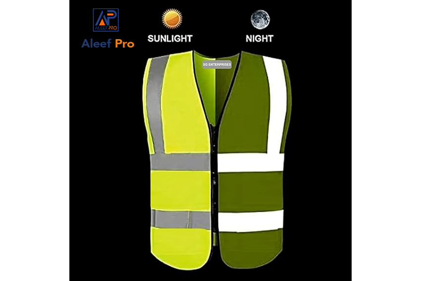 HIGH-VISIBILITY | BASIC VEST | Lemon 1inch Reflective tape